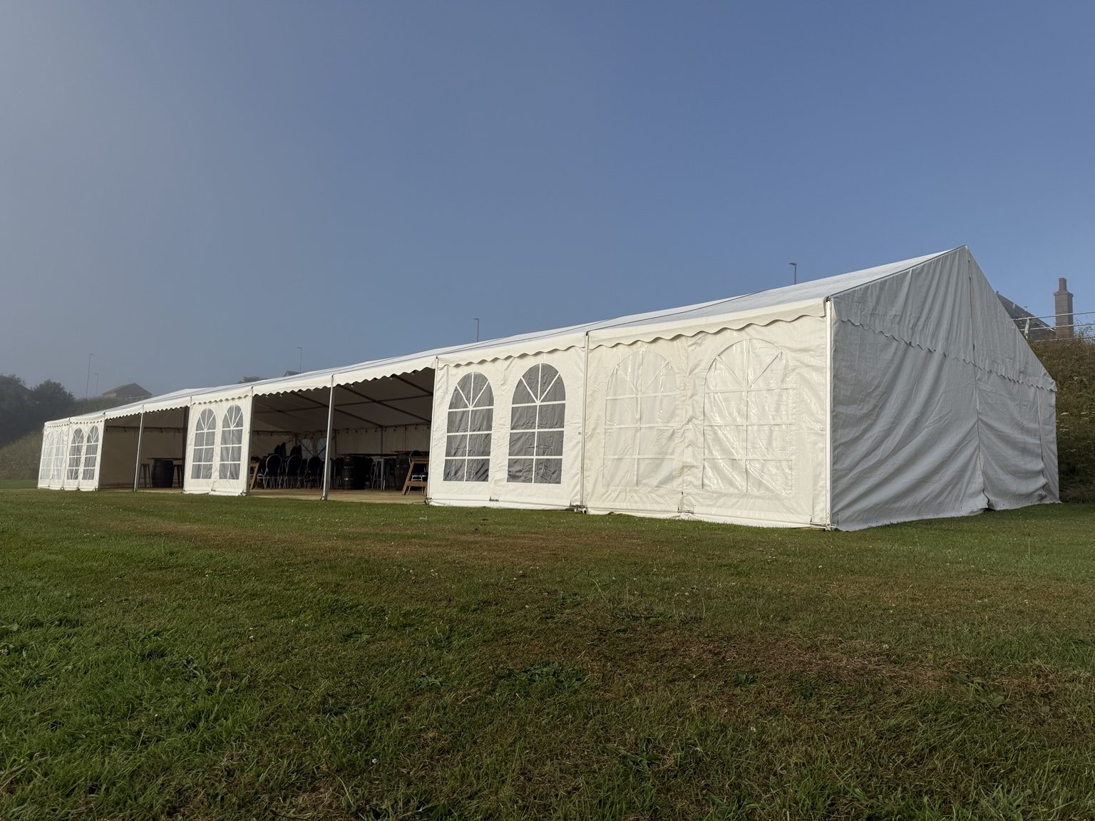 Clearspan marquee exterior